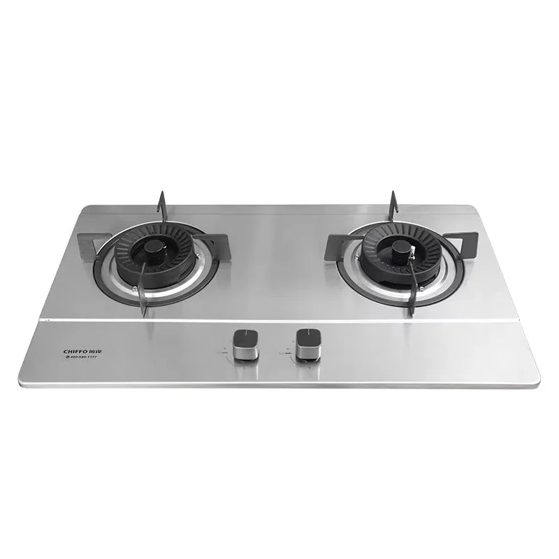 Energy-Efficient LPG Class Dual-Cooker Gas Cooktop Piezoelectric Ignition Stainless Steel Surface Household Built-In Flameout 30
